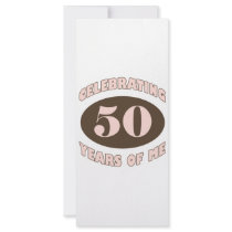 Funny 50th Birthday Gifts Rack Card