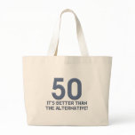 Funny 50th Gift Ideas. Canvas Bags