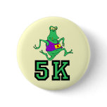 Funny 5K alien running Buttons