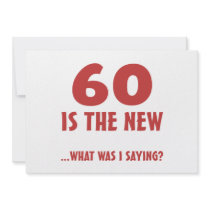 Funny 60th Birthday Gag Gifts Personalized Invitation