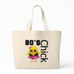 Funny 80s Chick Tote Bag