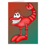 Funny Aerobatic Lobster Greeting Cards