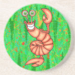 Funny Aerobic Lobster Drink Coasters
