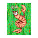 Funny Aerobic Lobster Post Card