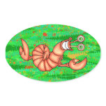 Funny Aerobic Lobster Stickers