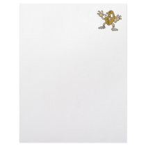 funny aggressive mean football cartoon character custom letterhead