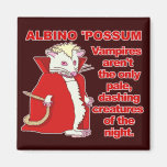 Funny Albino Possum Vampire Animal Fridge Magnets