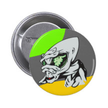 Funny Alien Buttons