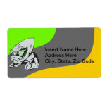 Funny Alien Personalized Shipping Labels