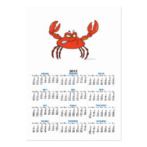 funny angry crabby red crab business card template
