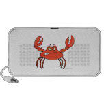funny angry crabby red crab travel speakers