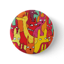 Funny animals pinback buttons