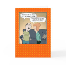 Funny anniversary card: Blow in Ear