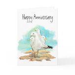 Funny Anniversary, From Group of Seagulls, birds Card