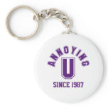 Funny Annoying You Keychain, Purple