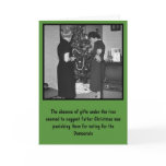 Funny anti Democrats Christmas Greeting Card