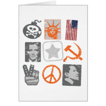 Funny antiobama historical icons card
