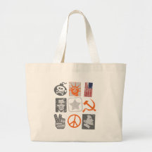 Funny antiobama historical icons tote bag