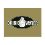 Funny Army "Drink Water" Postcard