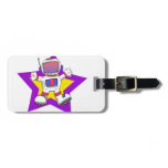 funny astronaut luggage tags