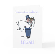 Funny Attorney Wedding Save The Date. Cards
