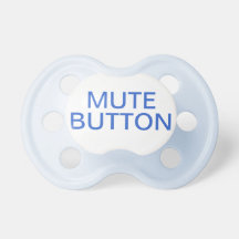 Funny Baby Boy Mute Button Pacifier Dummy