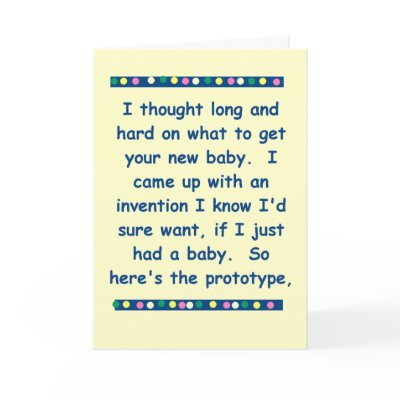 Funny baby card by TheCardStore