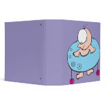 funny baby in walker photo notebook 3 ring binder