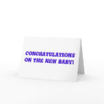 Funny Baby Shower Card - Congratulations + Mailman