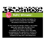 Funny Baby Shower Thank You Trendy Leopard Print Post Card