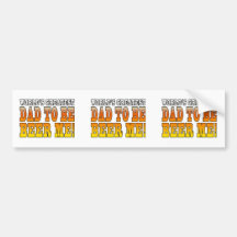 Funny Baby Showers Worlds Greatest Dad to Be Bumper Sticker