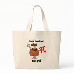 Funny back to school math canvas bag