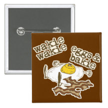 Funny Bacon and Eggs Pin