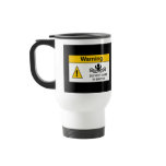 Funny Bacon Warning Travel Mug