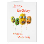 Funny Bacteria birthday card