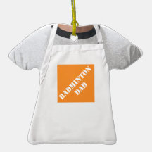 Funny Badminton Dad Gifts Ornaments
