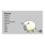 funny ball of yarn cloned sheep cartoon business card templates