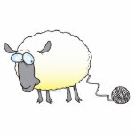 funny ball of yarn cloned sheep cartoon cut outs