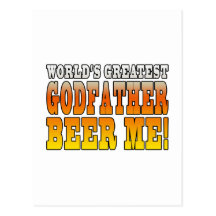 Funny Baptisms Birthdays Worlds Greatest Godfather Post Cards