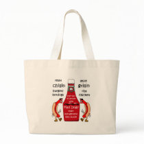 Funny barbecue canvas bags