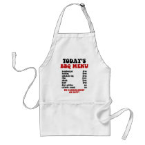 Funny Barbecue Menu Apron