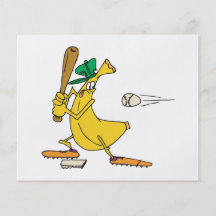 funny baseball banana full color flyer