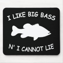 Funny Bass Fishing Mousepad