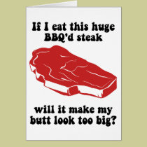 Funny BBQ Steak cards