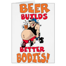 funny beer drinker cartoon cards