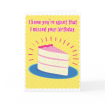 Funny Belated Birthday Card