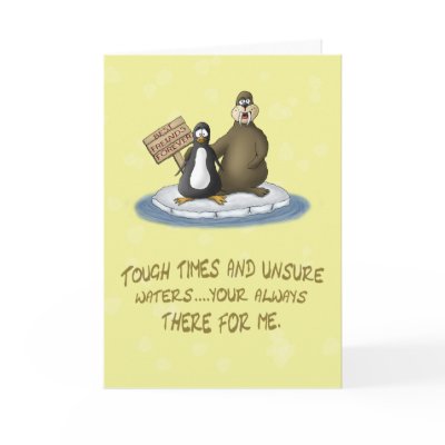 Funny Best Friends Forever Cards: A-Drift by nopolymon