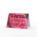 Funny Best Mother Greeting Card