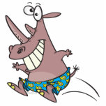 funny big spash rhino cartoon photo cut outs