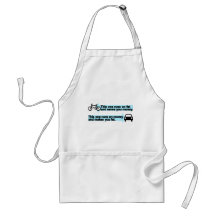 Funny Bike versus Car Apron